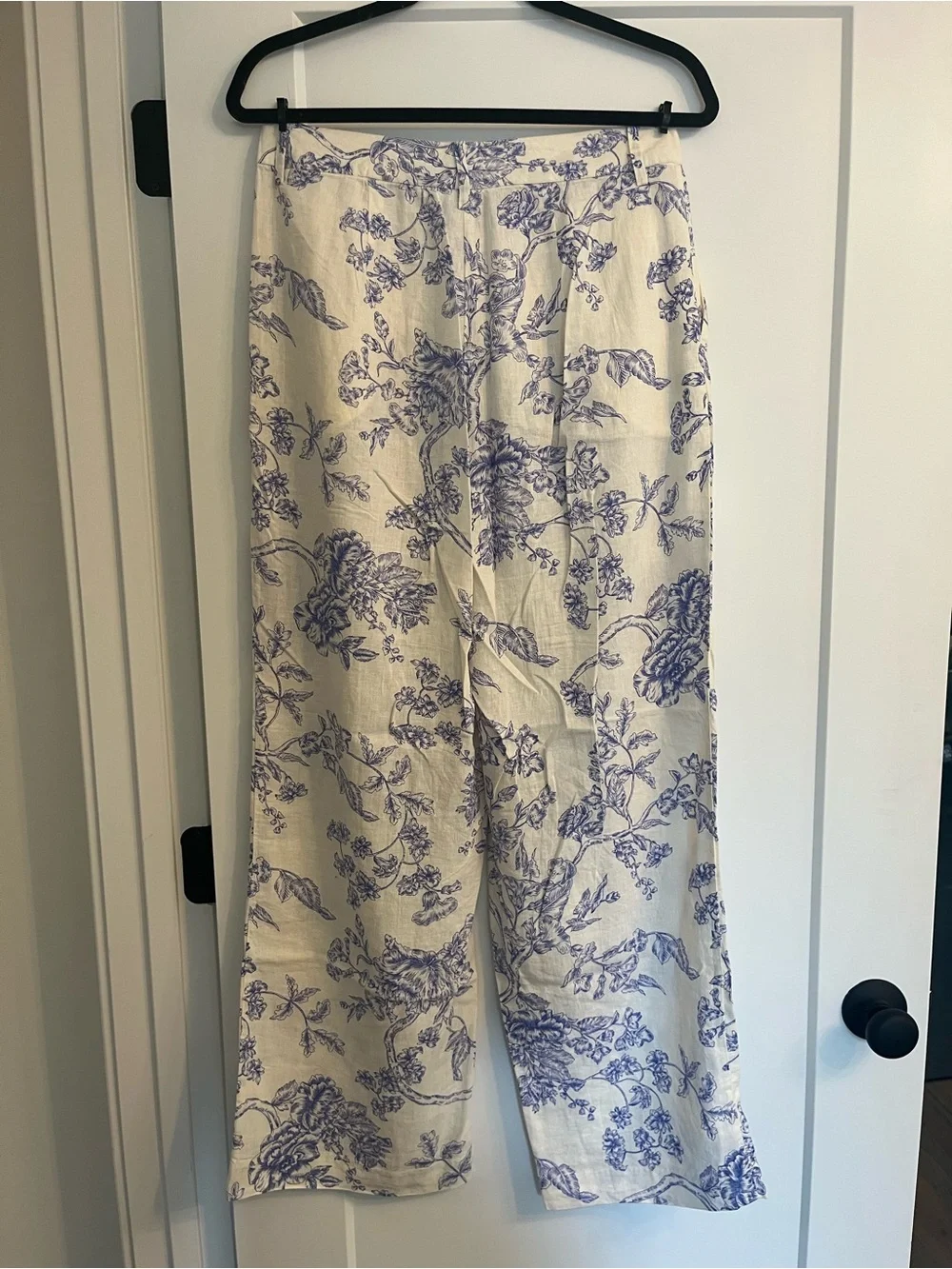 Mango Lombok Floral Print Wide Leg Trousers, 6